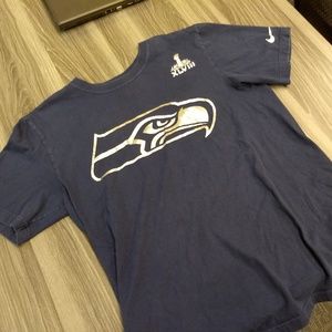 SEATTLE SEAHAWKS LOGO T-SHIRT - SUPERBOWL 48 NIKE